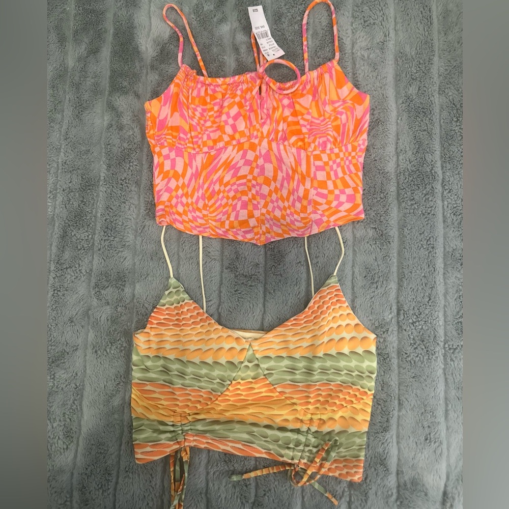 PacSun Multicolor Patterned Crop Top Bundle!